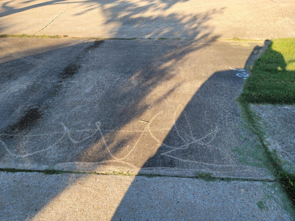 Before: Dirty Driveway